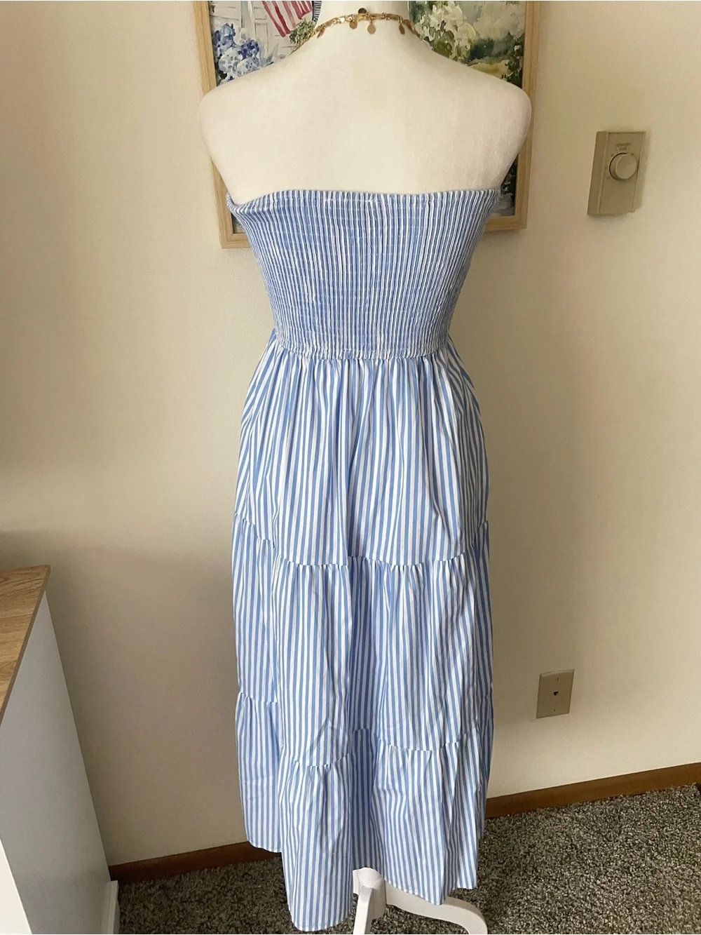Petal + Pup Maisie Smocked Midi Dress in Size Small - Picture 4 of 4